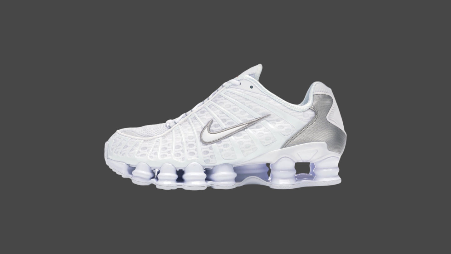 Nike Shox TL White Metallic Silver