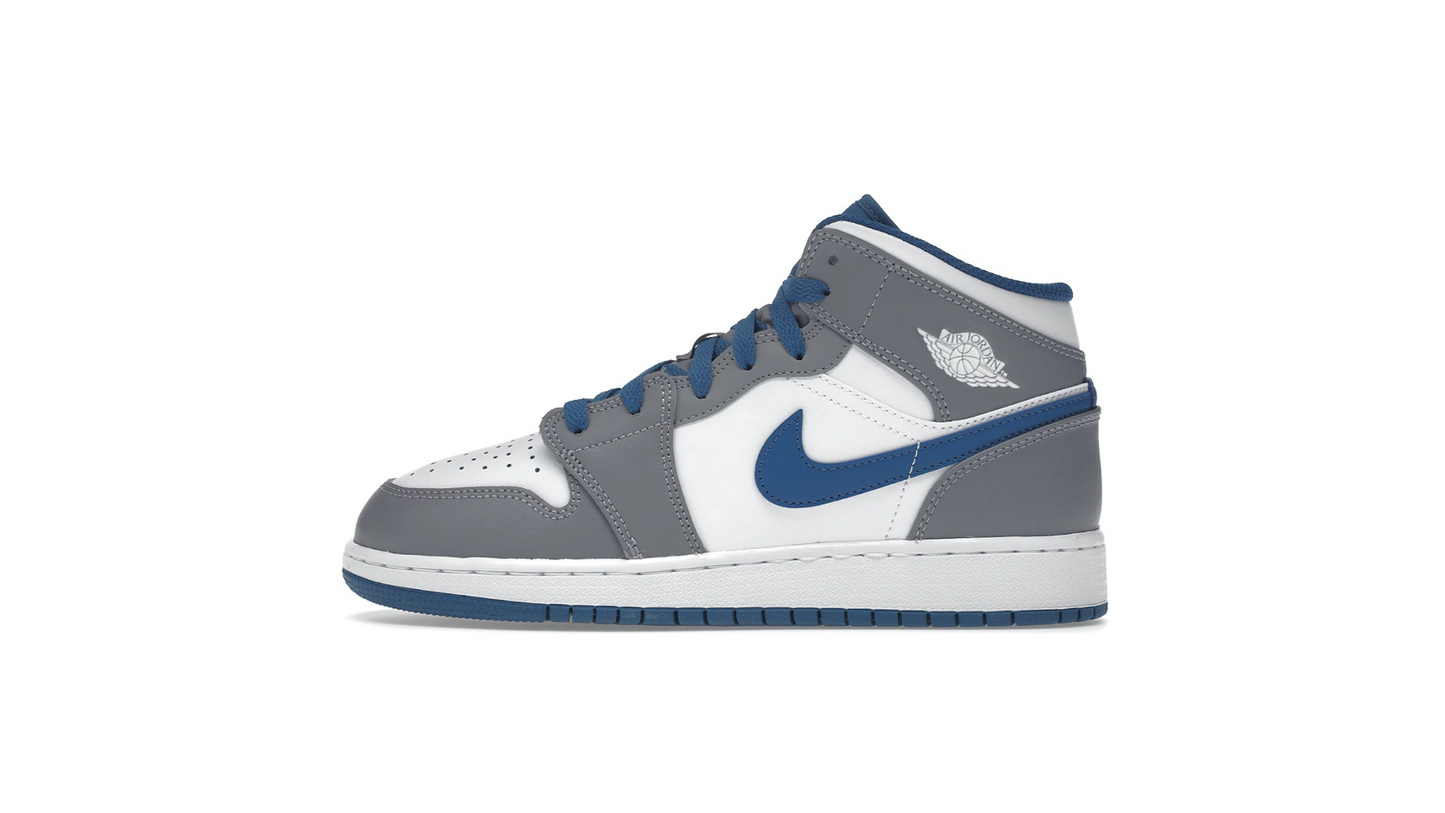 Air Jordan 1 Mid True Blue GS