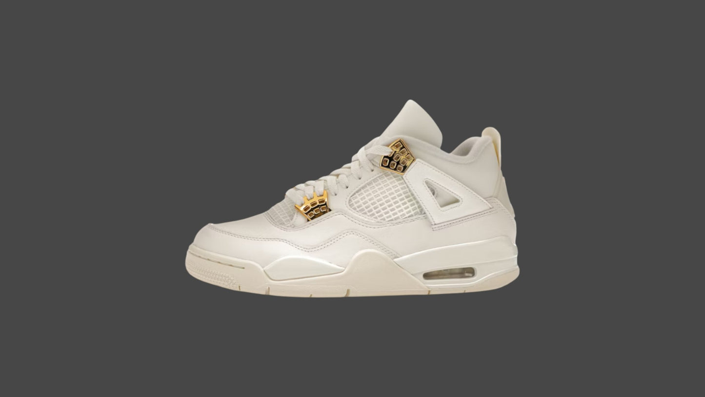 Air Jordan 4 Metallic Gold